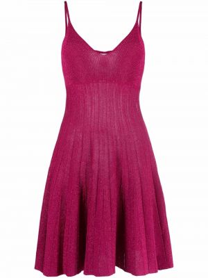 Платье металлическое плиссированное Liu Jo, розовый