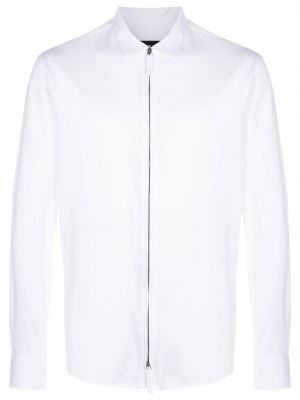 Bombažna srajca Giorgio Armani bela