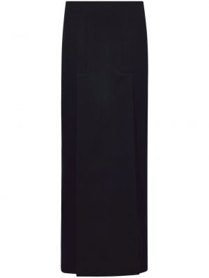 Plstěná dlhá sukňa Proenza Schouler čierna