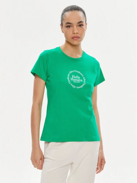 Priliehavé tričko Helly Hansen zelená