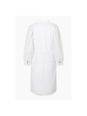 Mini vestido de algodón Second Female blanco