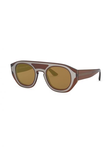 Okulary przeciwsłoneczne Giorgio Armani brązowe