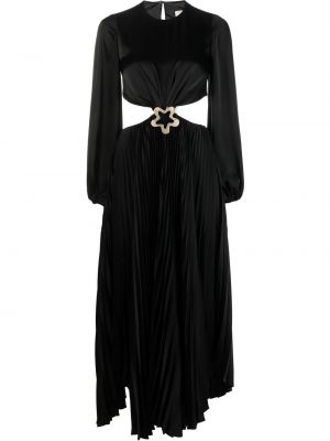 Šaty s výrezom na chrbte V:pm Atelier čierna