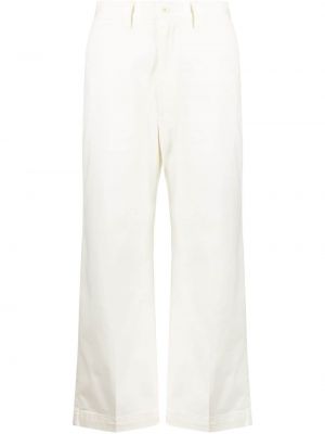 Pantaloni a vita alta Polo Ralph Lauren bianco