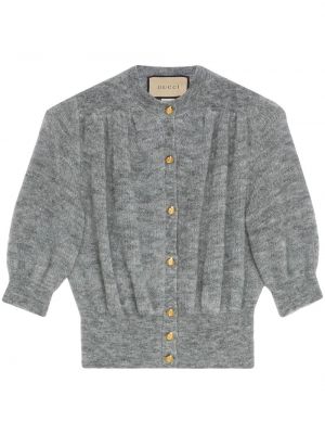 Cardigan i mohair Gucci grå