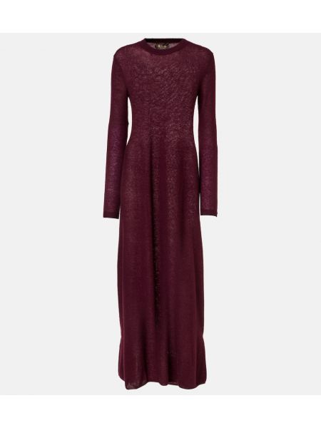 Kashmir silke dress Loro Piana rød