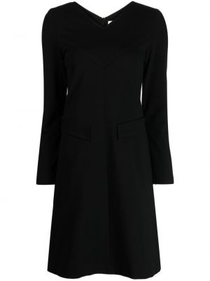 Obleka z v-izrezom Jane črna