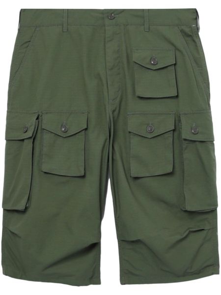 Bavlněné šortky cargo Engineered Garments zelené