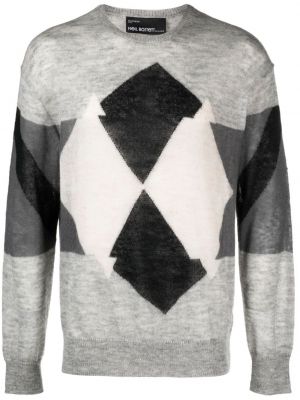 Argyle kariran pulover s karirastim vzorcem Neil Barrett