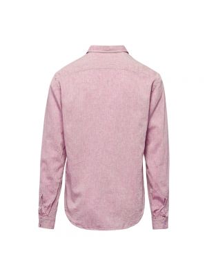 Camisa de lino de algodón Bomboogie rosa