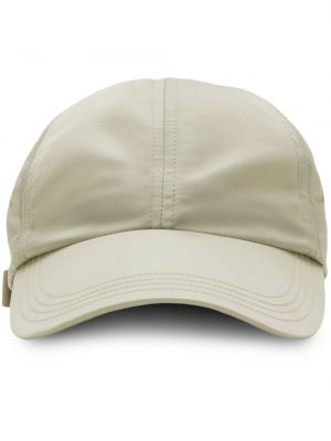 Haftowana czapka z daszkiem Burberry szara