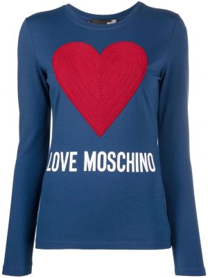 Hjertemønster t-skjorte Love Moschino blå