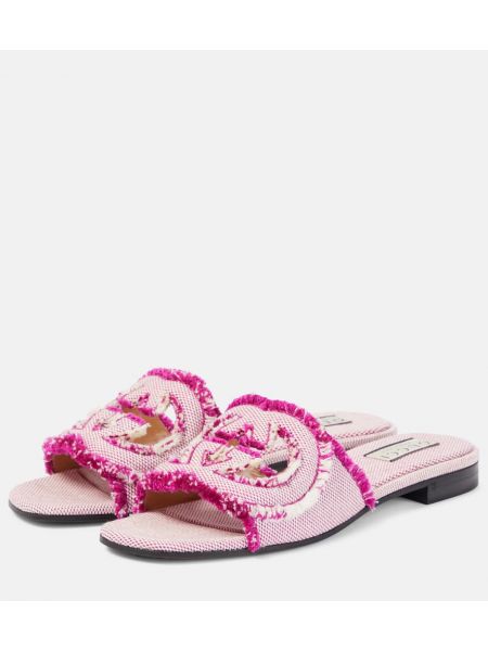 Ниски обувки Gucci розово