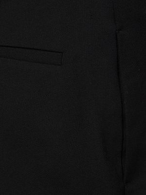 Vlněné rovné kalhoty Dion Lee černé