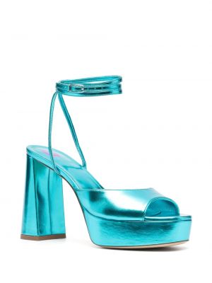 Sandales à plateforme Bettina Vermillon bleu