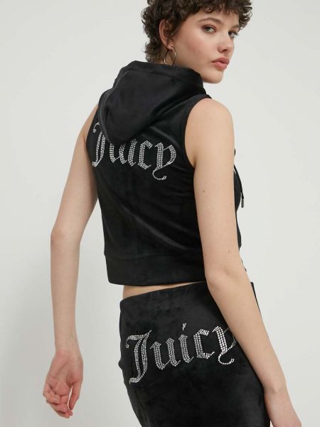 Bluză cu glugă Juicy Couture negru