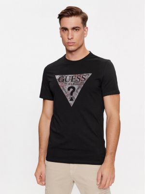 T-shirt slim Guess noir
