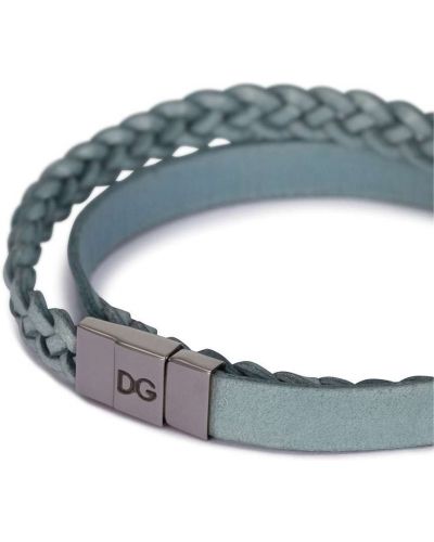 Bracelet tressé Dolce & Gabbana bleu