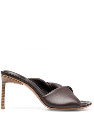 Mules Jacquemus brun