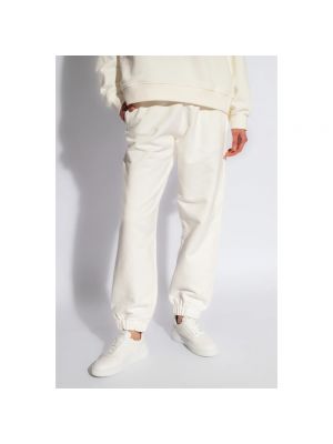 Pantalones de chándal de algodón Fabiana Filippi blanco
