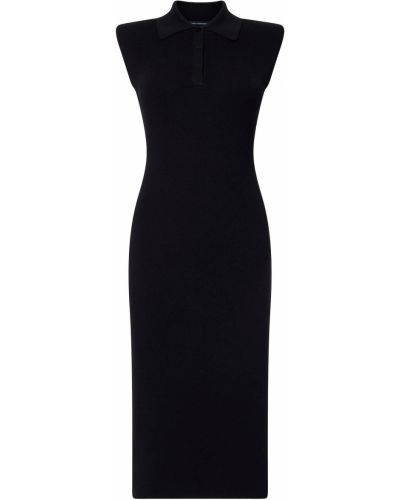 Плетена рокля French Connection черно