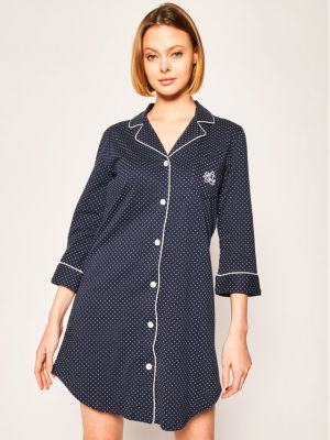 Naktiniai marškiniai Lauren Ralph Lauren mėlyna