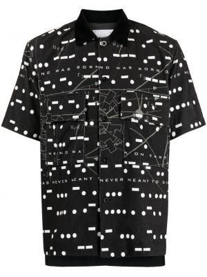 Chemise à imprimé à motif géométrique Sacai