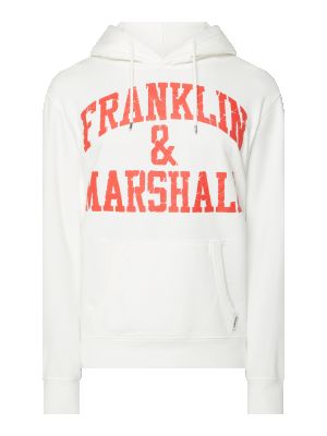 Biała bluza z kapturem Franklin & Marshall