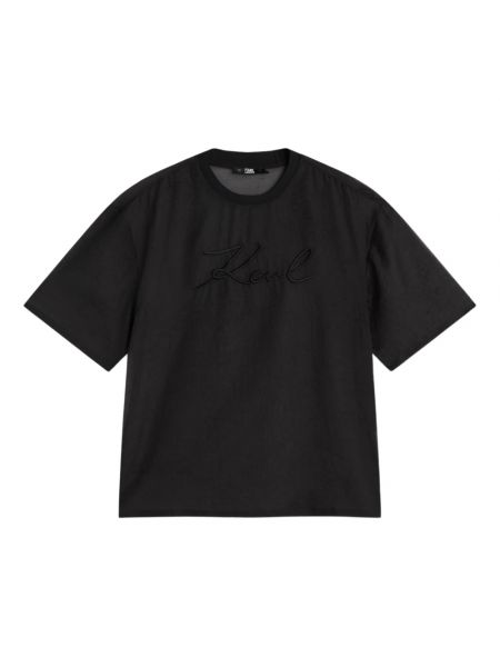 Oversize t-shirt Karl Lagerfeld schwarz