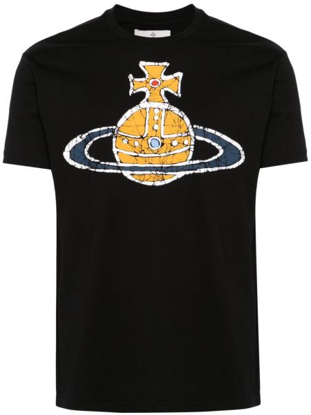 T-krekls ar apdruku Vivienne Westwood melns
