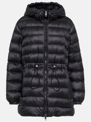 Пухено ватирано късо палто Burberry черно