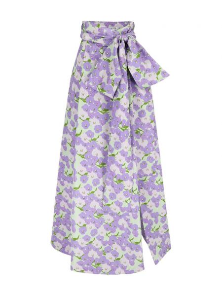 Suknja s cvjetnim printom s printom Bernadette ljubičasta