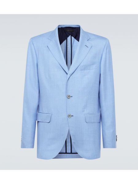 Costume blazer en lin en soie en cachemire Brioni