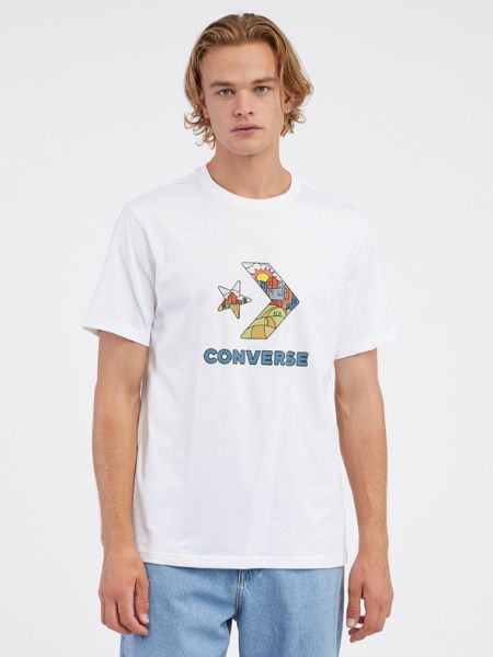 Stern t-shirt Converse weiß