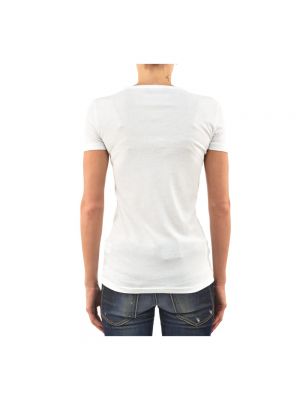 Camiseta de algodón Dsquared2 blanco