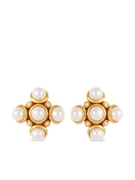 Boucles d'oreilles avec perles Susan Caplan Vintage doré
