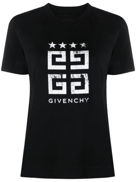 T-shirt à imprimé à motif étoile Givenchy noir