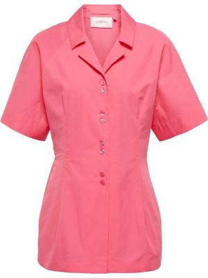 Памучна блуза Sportmax розово
