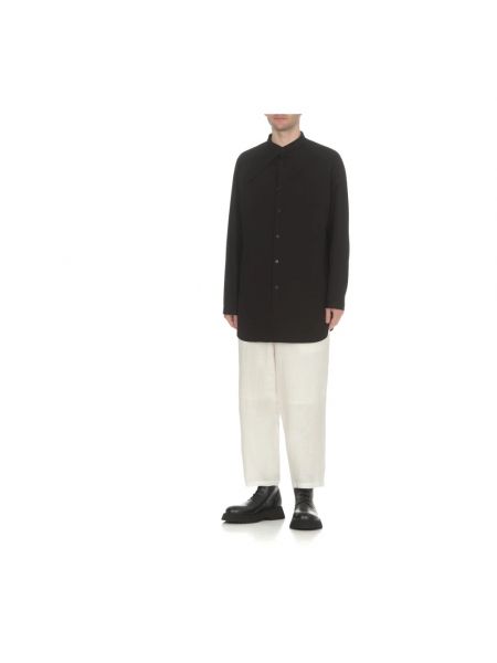 Camisa de algodón Yohji Yamamoto negro