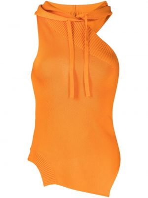 Asymmetrischer top mit kapuze Monse orange