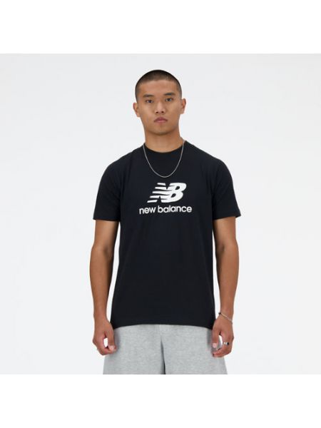 T-shirt de sport en coton New Balance noir