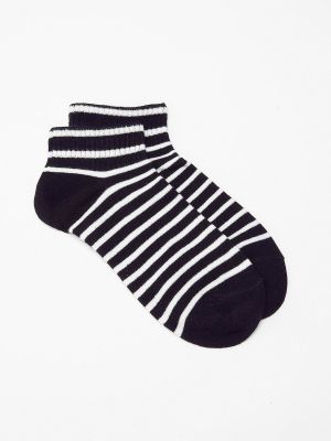 Pruhované ponožky Yups čierna