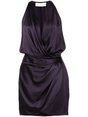 Mini šaty Michelle Mason fialové