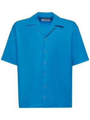 Vlnená košeľa Bonsai modrá
