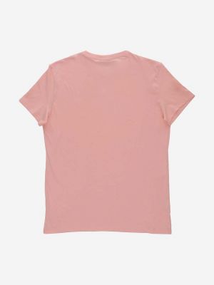 Koszulka bawełniana Lacoste różowa