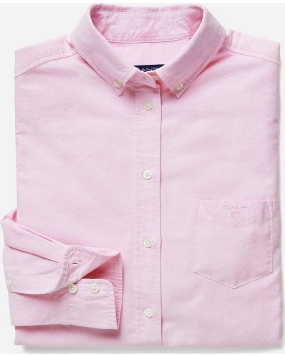 Оксфордська сорочка Gant, рожева