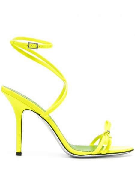 Kožne sandale s mašnom Dsquared2 žuta
