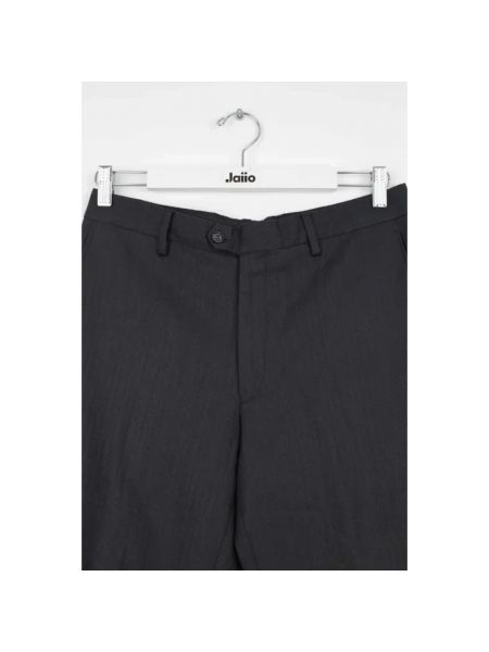 Pantalones de lana retro Yves Saint Laurent Vintage negro