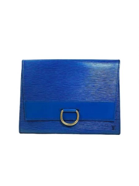 Kopertówka skórzana Louis Vuitton Vintage niebieska