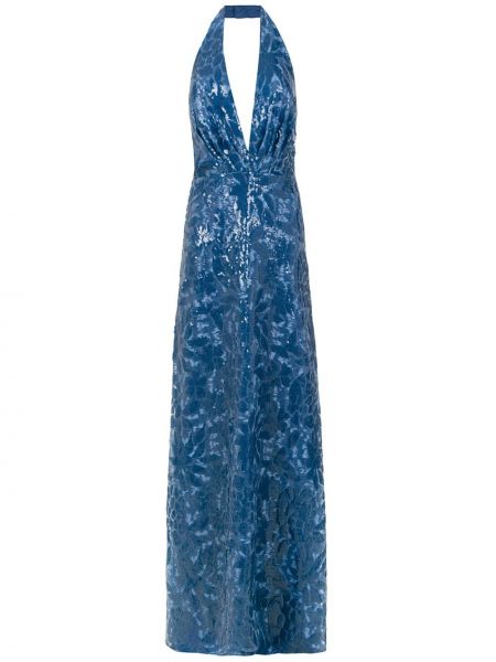 Платье макси длинное Tufi Duek, синее